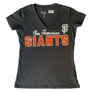 G-III 4Her by Carl Banks Women’s Short Sleeve T-shirt size S, Dark Gray, Giants